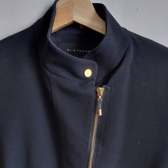 Womens Mandarin collared black jacket - Picture 6 of 6